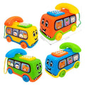 Kids' Educational Toy Phone Bus with Lights and Sound for Toddlers