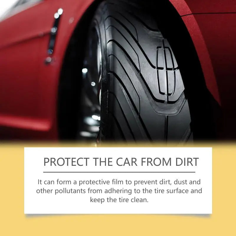 Car Tire Coating Wax 50g Long-Lasting Shine Anti-Aging Protectant for Rubber
