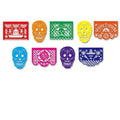 Mexican Theme Party Banner Felt Flags for Day of The Dead & Birthdays