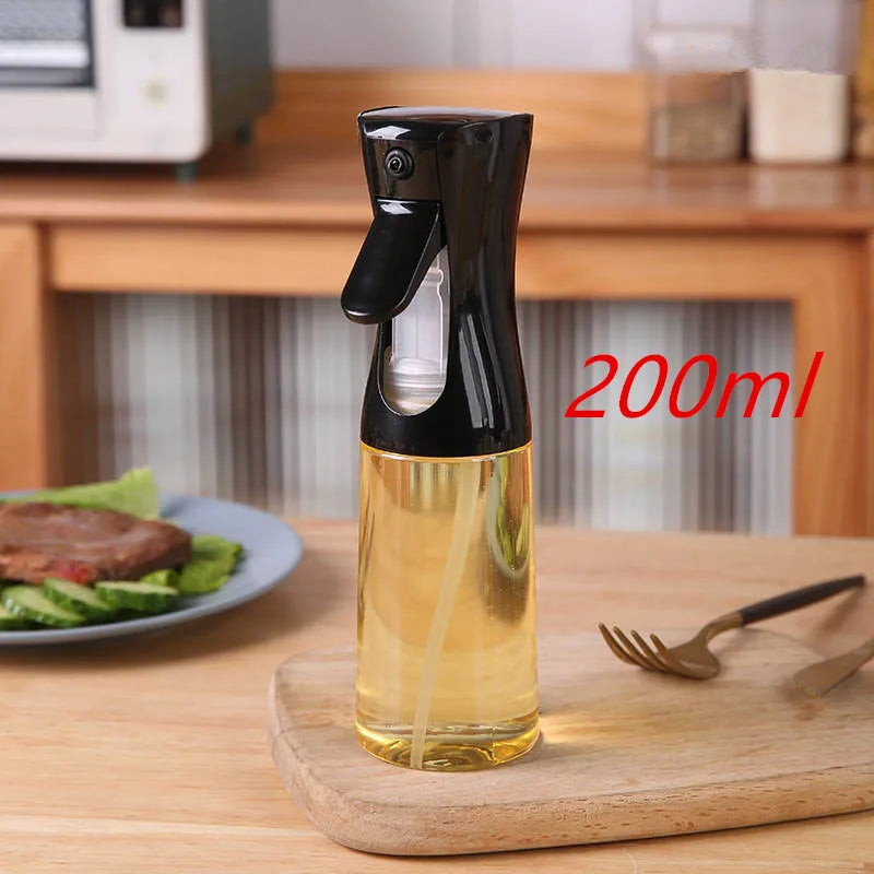 Oil Spray Bottle for Cooking & Barbecue Food Grade Plastic Dispenser - 200ml/300ml