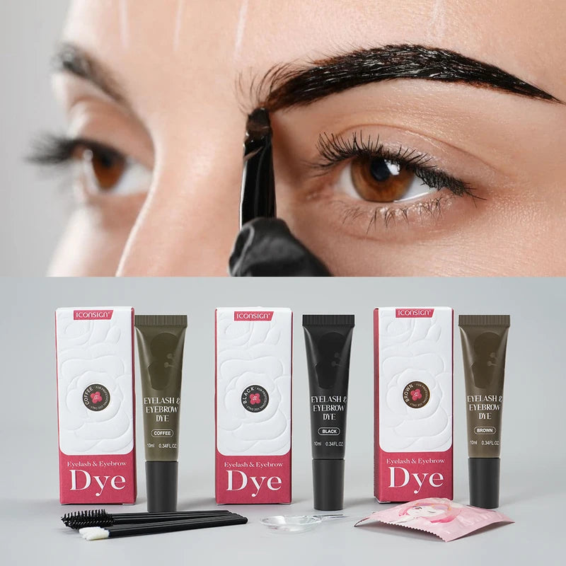 Eyebrow Dye Kit - Vegan, Fast Stain, Sensitive Skin Safe, Eco Gift Box