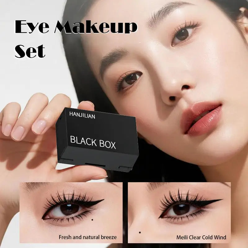 3-in-1 Eyelash & Mole Stamp Kit - Natural, Long-Lasting Eye Makeup