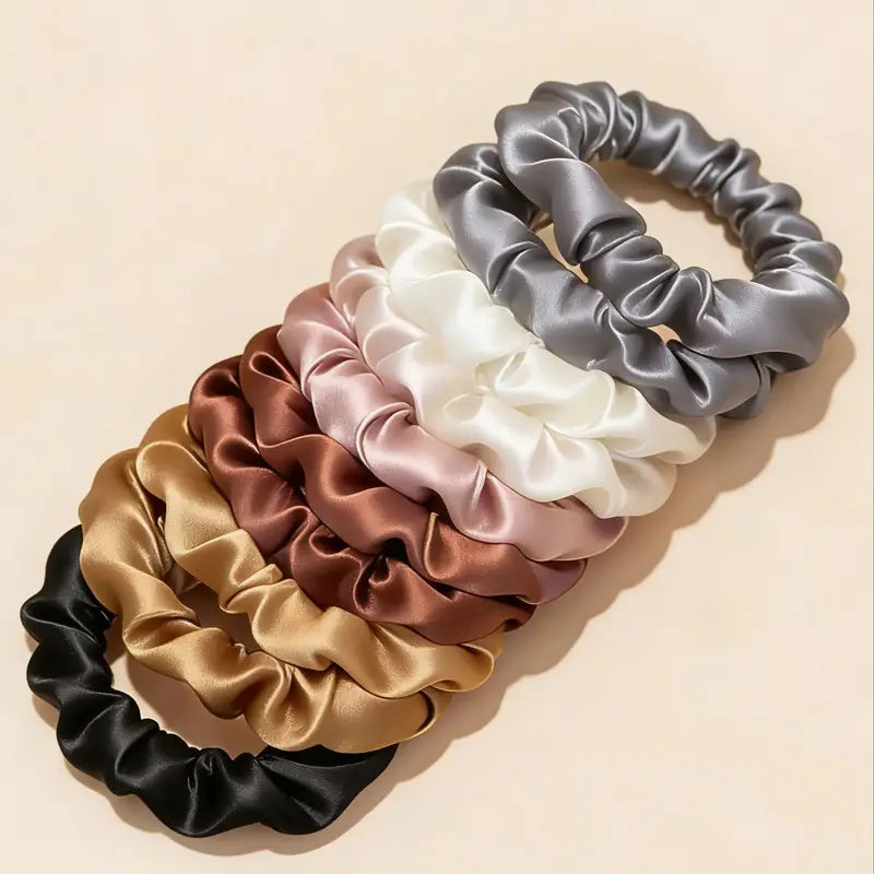 Multi-Color Fashion Hair Ties Set for Women - Small Intestine Scrunchies & Headwear Accessories