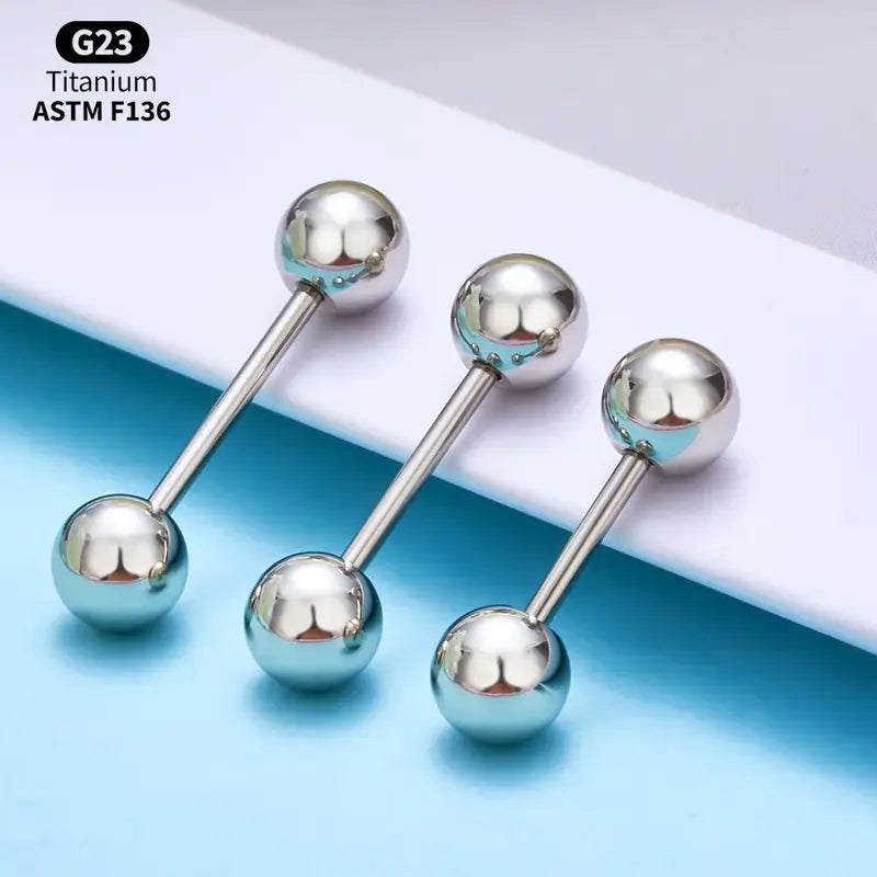 Titanium Body Jewelry Set with Multiple Piercing Styles - Helix, Tragus, Cartilage, Rook, Tongue