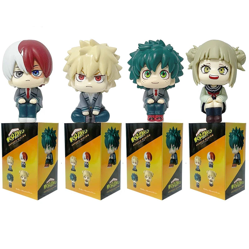 Anime Action Figures Q-Style Collection - Bakugou, Midoriya, Todoroki Models