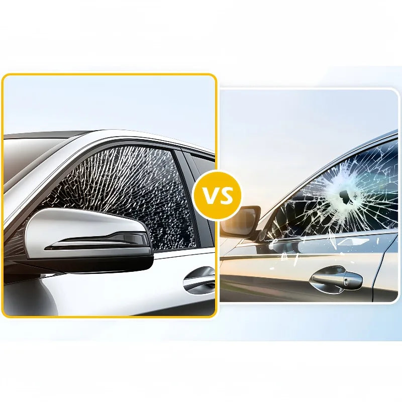 Black Privacy Window Film - Heat Rejection UV Blocking Static Cling for Car & Home