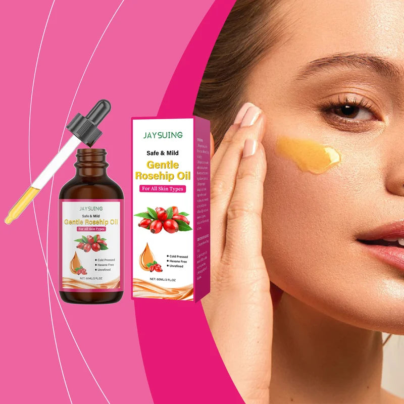 Rosehip Facial Oil - Moisturizing Anti-Aging Skin Care Serum for Hydration & Softness