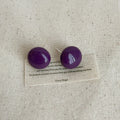 Women's Colorful Acrylic Round Earrings - Fashion Jewelry Accessory