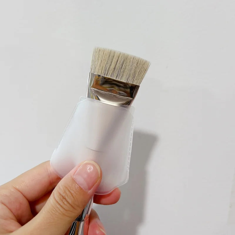 Dual Ended Foundation Brush - Flat & Dome Makeup Blending Tools
