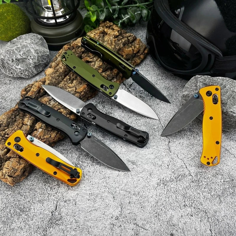 Mini Folding Knife with D2 Blade and Aluminum Handle - Multi-Color Outdoor Camping and Home Use