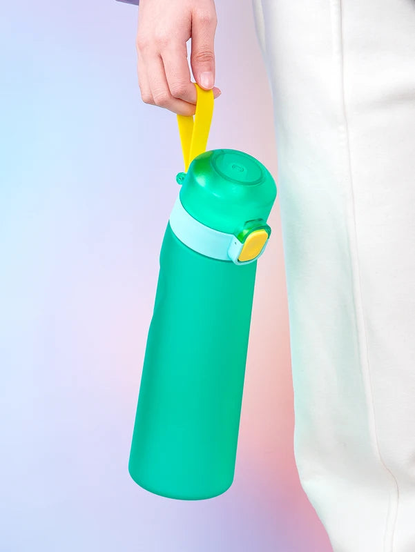 Portable Water Bottle with Flavor Pods, Leak-Proof Sport Water Bottle
