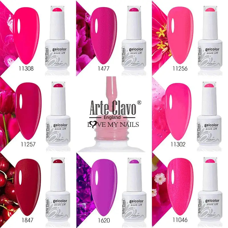 15ml Gel Nail Polish Set - Long Lasting, Soak Off, Hybrid Nail Art