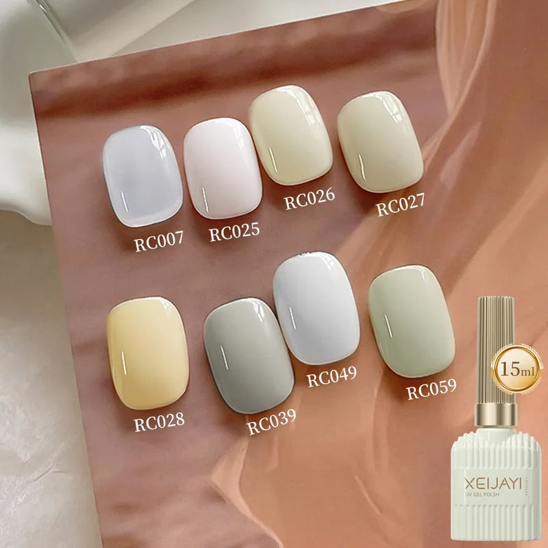15ml Gel Nail Polish Set - Hybrid Semi-Permanent UV/LED Soak Off Varnish