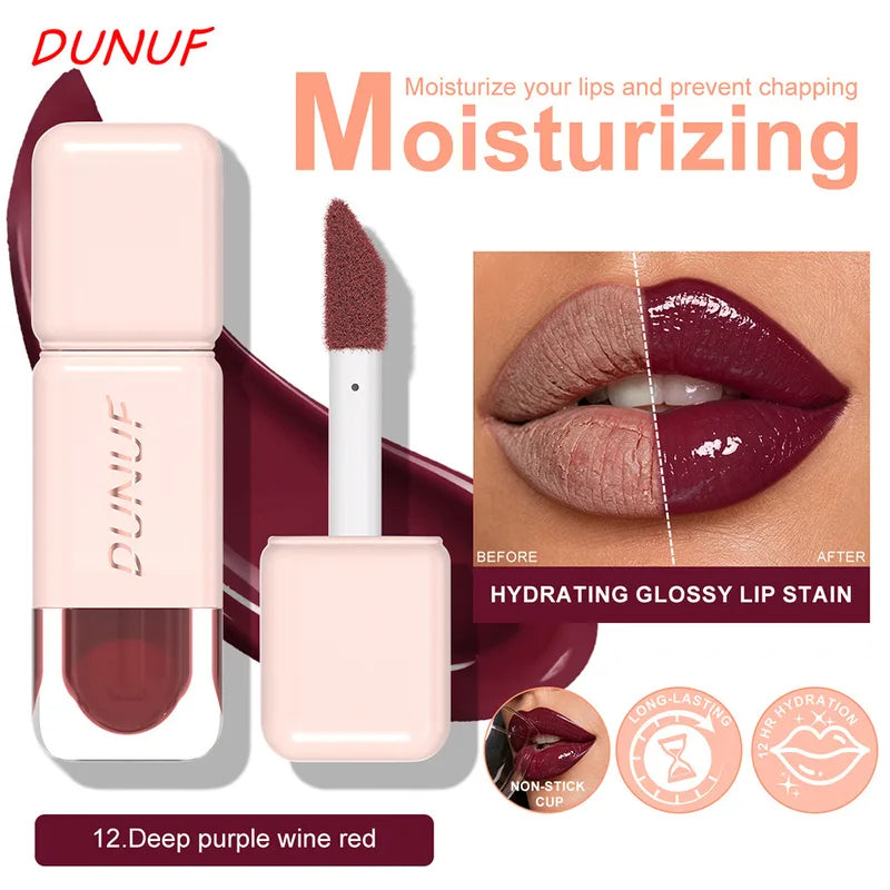 Liquid Lipstick Set - 12 Colors Waterproof Moisturizing Lip Gloss