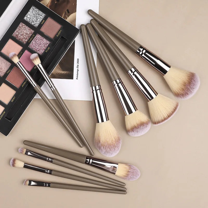 Professional Makeup Brush Set 3-20 Pcs - Cosmetic Tools for Face & Eyes