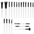 20Pcs Makeup Brush Set with Gradient Handles - Eyeshadow & Contour Tools