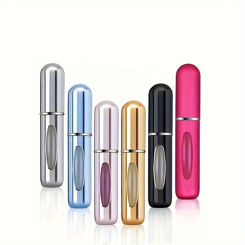 Portable Spray Bottles Set 6 pcs Travel Size 5ml Self-Priming Bottom Fill