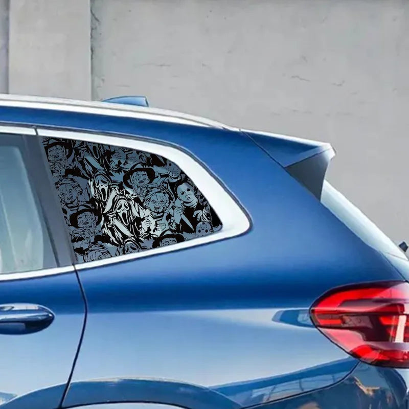 Halloween Horror Character Car Sticker UV Waterproof Window Decal for SUV & Sedan - Atmosphere Decoration