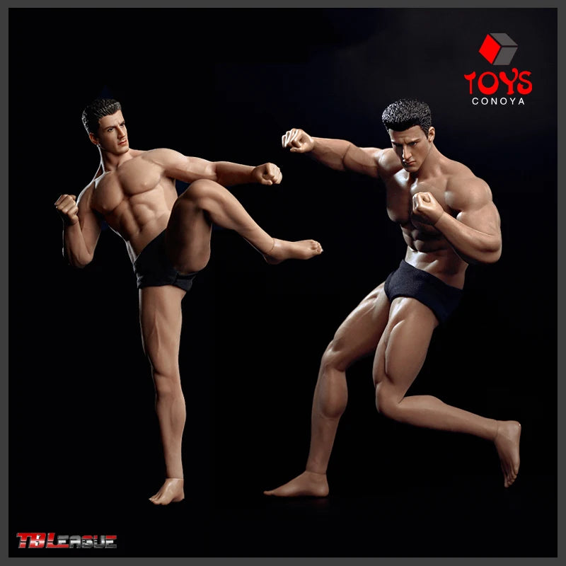 1/12 Scale Male Action Figure Body - Seamless Steel Skeleton for Collectibles