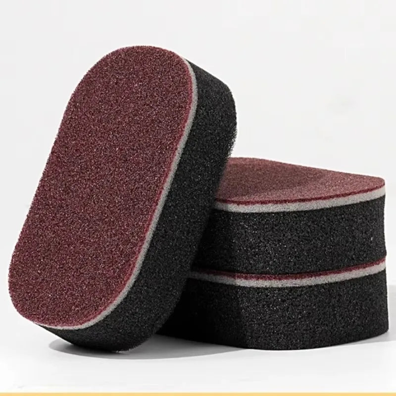 Double-Sided Magic Sponge Stain Remover for Pots and Pans - Rust & Dirt Cleaner Brush