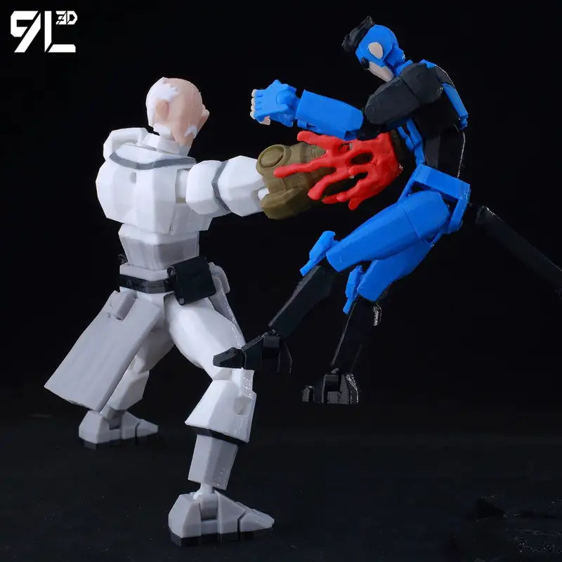 Anime Action Figure 3D Printed Multi-Jointed Collectible Toy - Multiple Colors