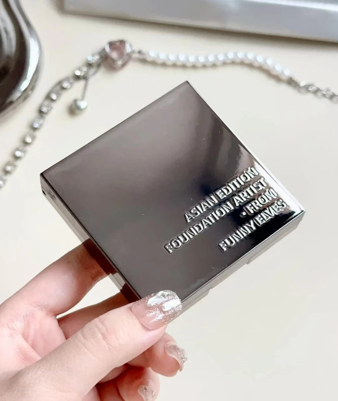 Matte Finish Pressed Powder with Oil Control - Longlasting Waterproof Concealer