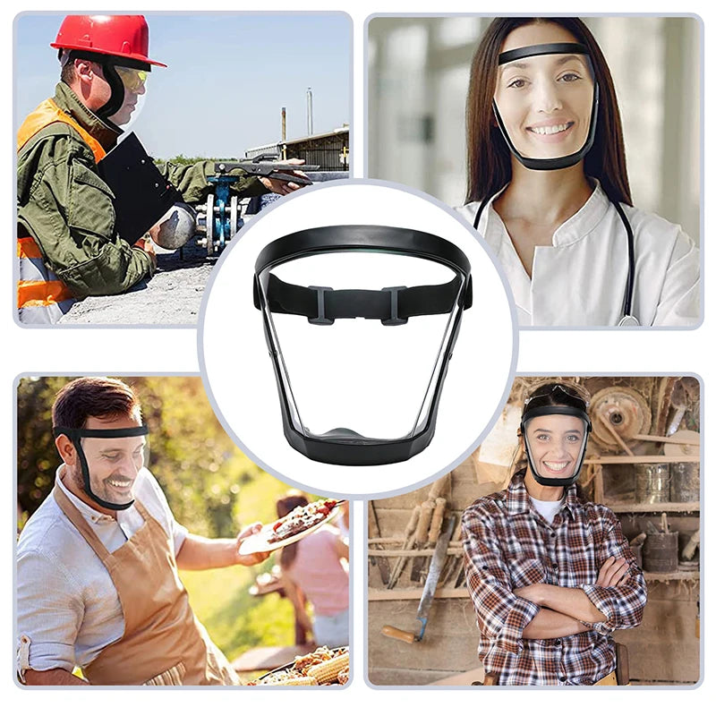 Anti-Fog Full Face Shield with Filters for Work Protection and Safety Glasses