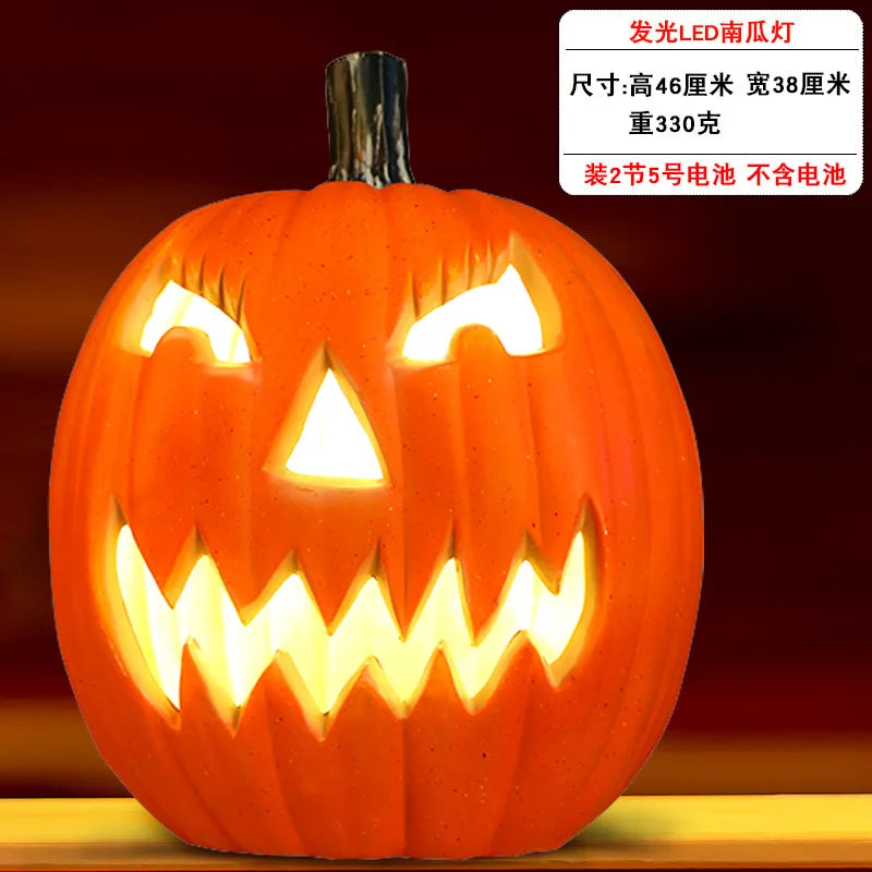 Halloween Decorative Pumpkin Lantern Outdoor Indoor Party Light - Spooky Pumpkin Decor