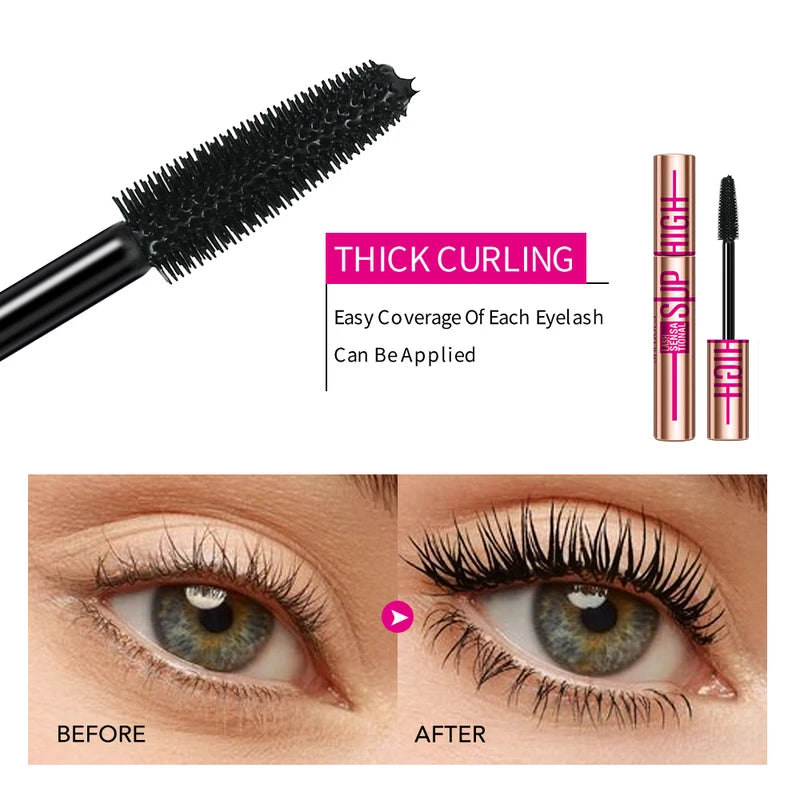 Waterproof Curling Mascara for Natural Eye Makeup - Thick & Thin Formulas