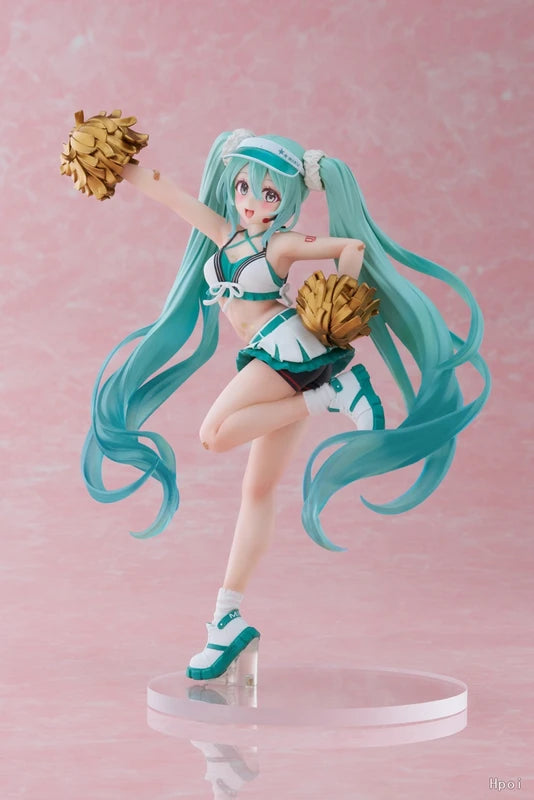18cm Anime Hatsune Miku Action Figure Cheerleader PVC Figurine Collection Toys