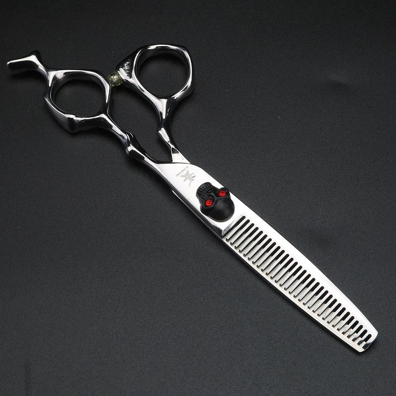 Professional 6-Inch Hair Cutting & Thinning Scissors - Japanese 440C Steel, Multiple Colors