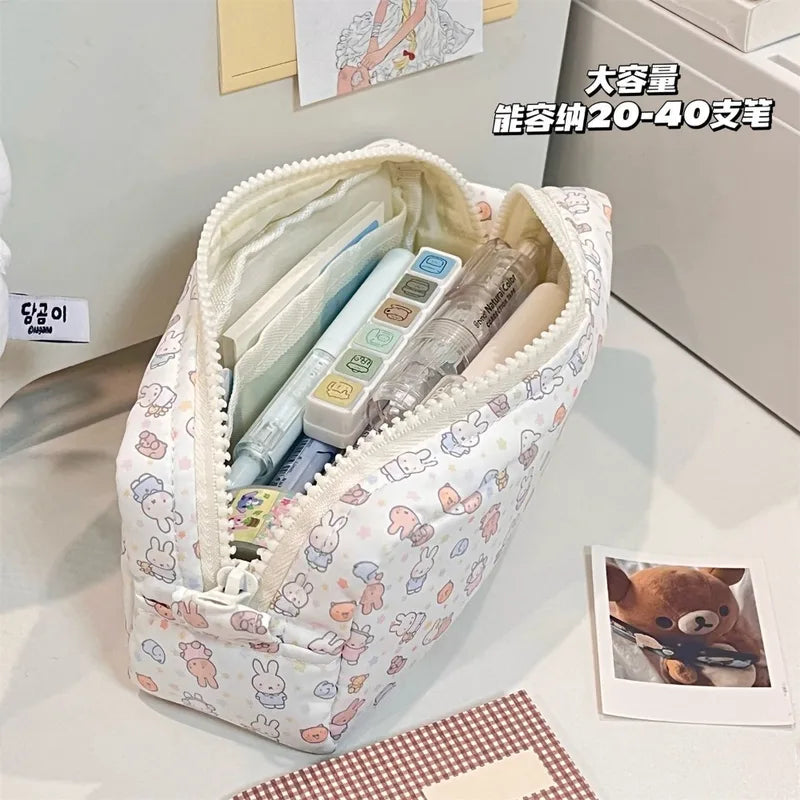 Miffy Kawaii Large Capacity Stationery Pencil Case Makeup Bag - Cute Gift Toy