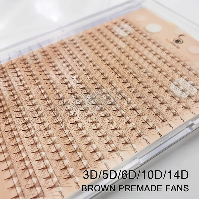 Premade Volume Lash Fans 3D 6D 10D Faux Mink Makeup Eyelash Tools