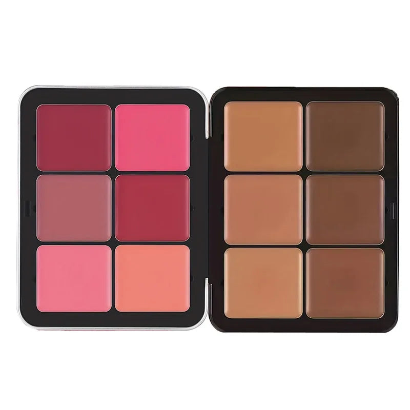 12-Color Matte Concealer Palette for Face Makeup and Skin Repair
