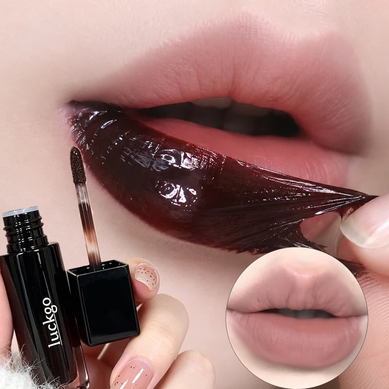 Waterproof Matte Lip Stain & Lip Liner - Tear Off Lip Gloss with Contour Outline