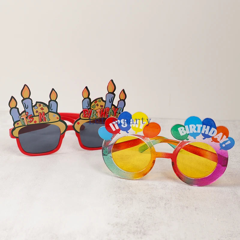 Colorful It's My Birthday Eyeglasses Props for Party Photography