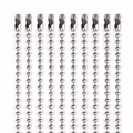 Stainless Steel Ball Chain Necklace & Keychain Set - 10pcs, 15cm-75cm