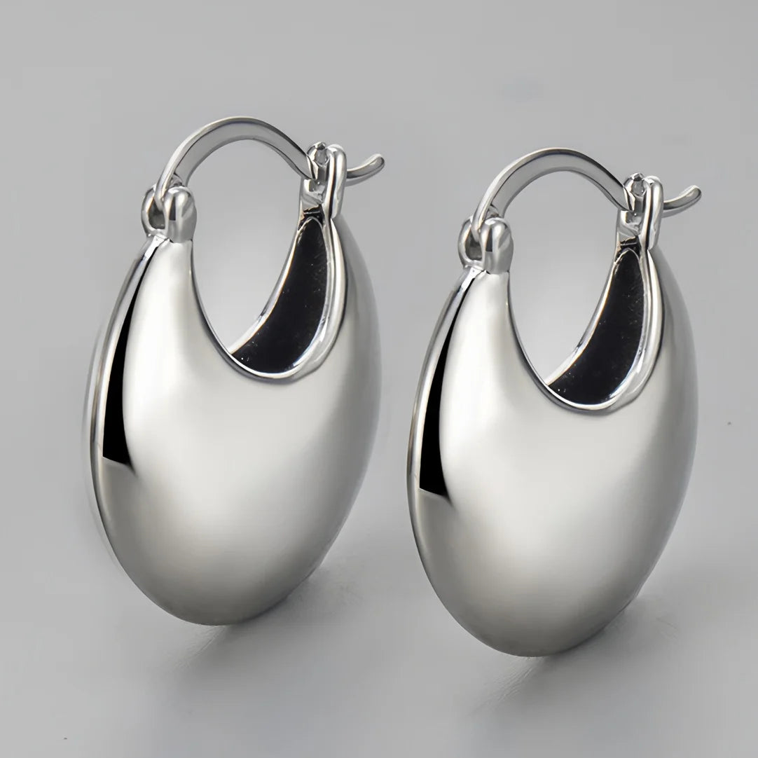 Sterling Silver Geometric Stud Earrings for Women - Versatile Jewelry Gift
