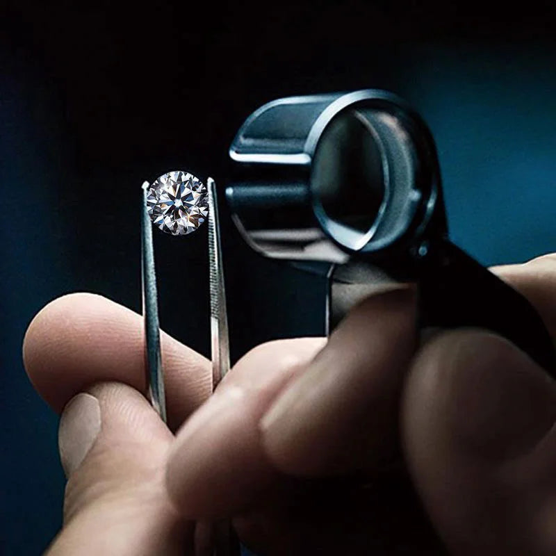 Loose Moissanite Stones 0.7-5mm 1.0ct Round Cut Jewelry DIY Settings Wholesale