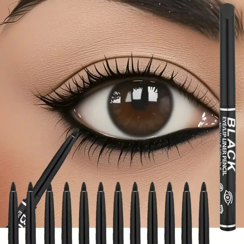 Waterproof Gel Eyeliner Pencil - Long-Lasting, Smudge-Proof, Multi-Use Makeup Tool