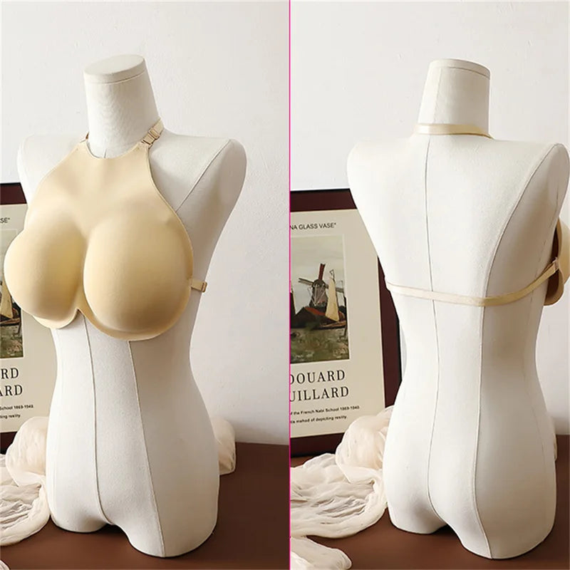 Realistic F Cup Fake Breast Forms for Crossdressing Cosplay Halloween