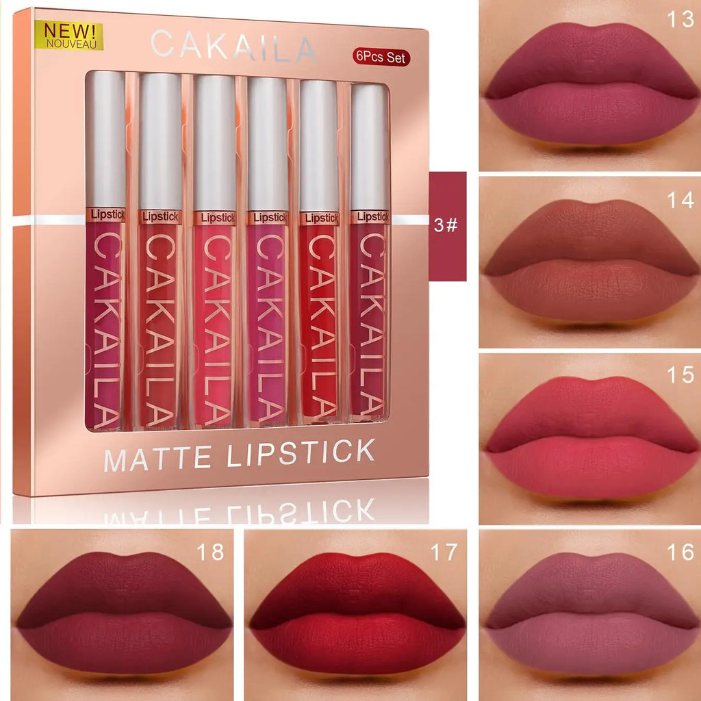 Matte Lip Gloss Set - Moisturizing Long-Lasting Lip Makeup in Multiple Colors