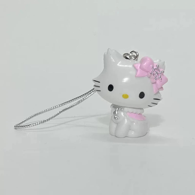 Kawaii Hello Kitty Cat Elf Figure Keychain - Sanrio Anime Doll for Decoration & Gifts