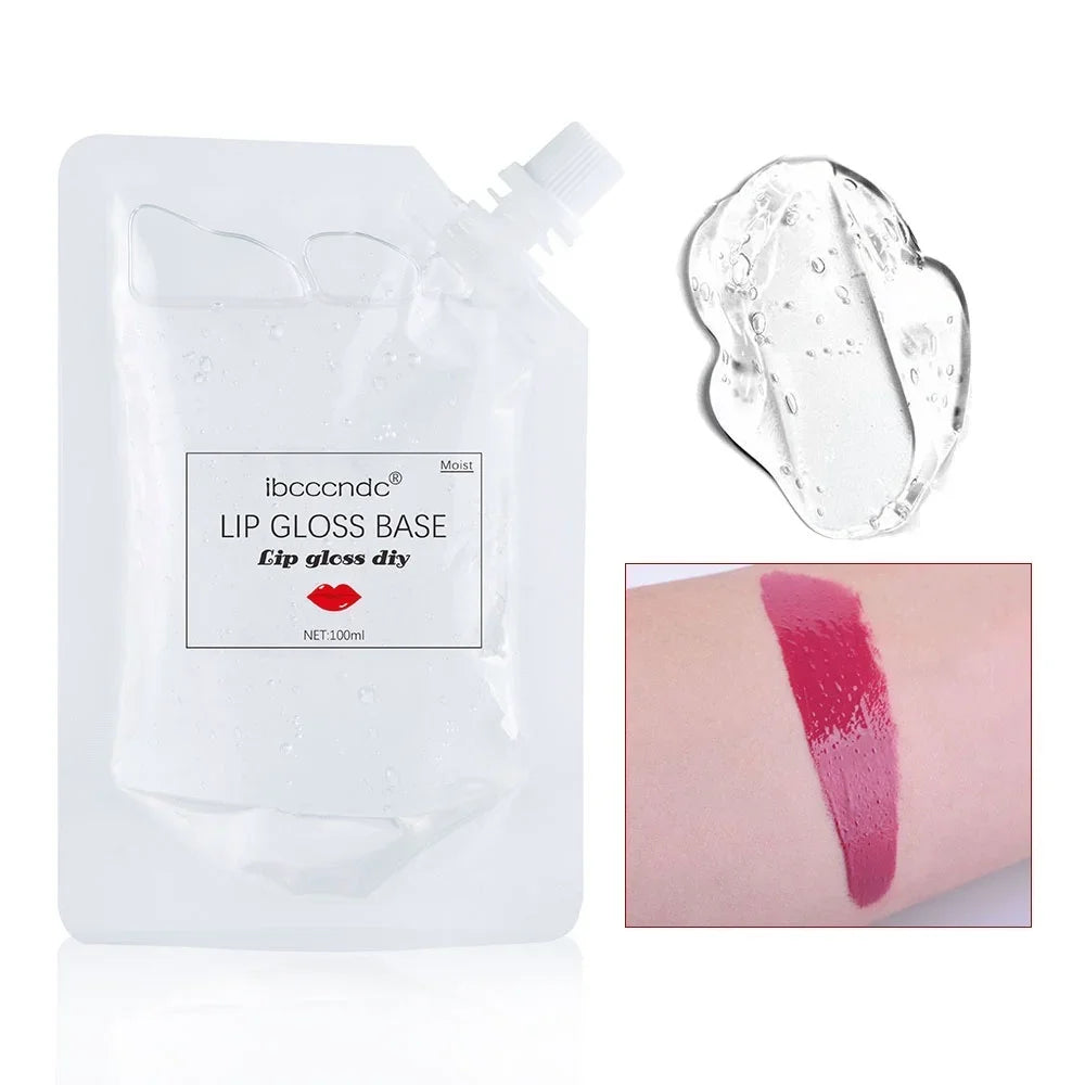 Clear Lip Gloss Base Gel for DIY Lipstick & Lip Gloss Formulations - Odorless & Moisturizing