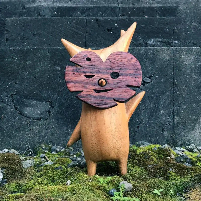 Wooden Korok Statue Home Decoration Handicraft for Game Lovers Zelda Breath of the Wild