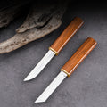 2-in-1 Stainless Steel Outdoor Utility Knife - Kitchen, Meat & Fishing Tool