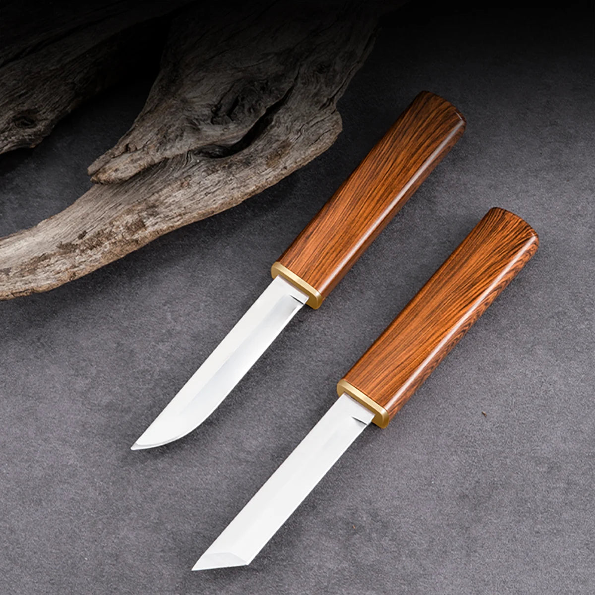 2-in-1 Stainless Steel Outdoor Utility Knife - Kitchen, Meat & Fishing Tool
