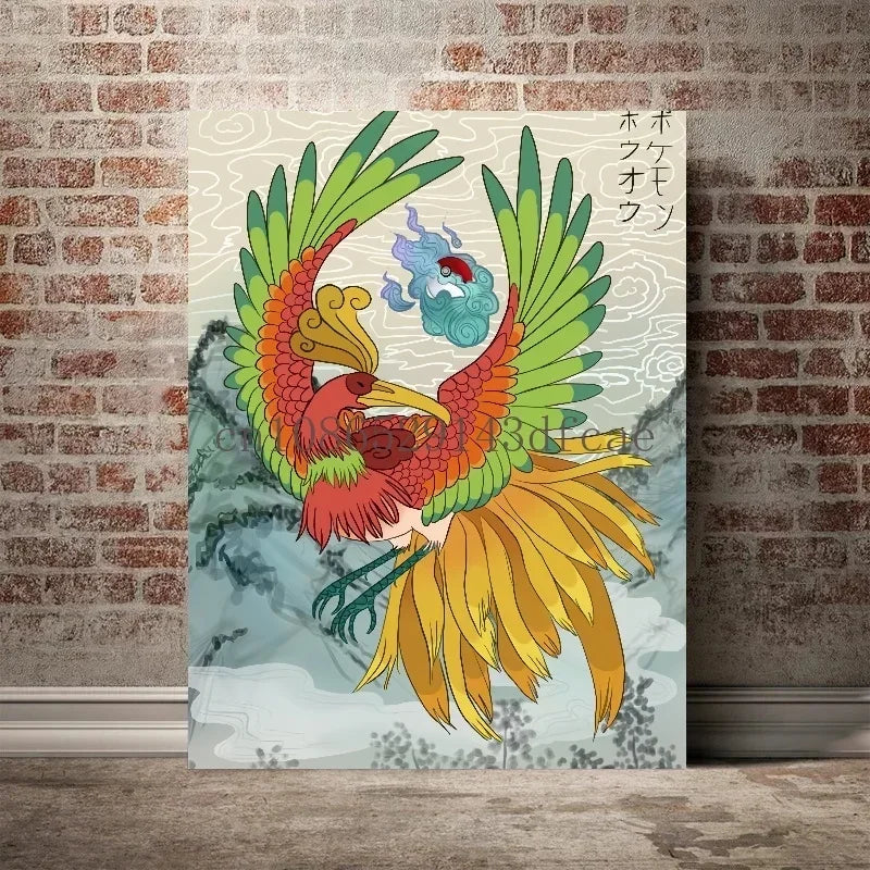 Pokemon Canvas Wall Art - Empoleon Poster for Home & Living Room Decor
