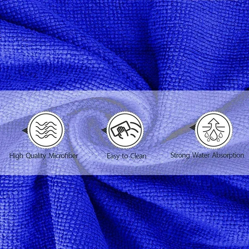 20 Pack Microfiber Car Wash Towels Drying Cloths Auto Detailing & Household Cleaning