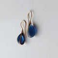 2 Pcs Colorful Faux Cat's Eye Earrings Gold & Multi-Color Fashion Jewelry